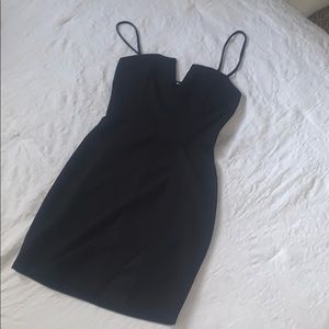 Mini Black dress with thigh split